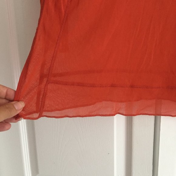 Orange Off Sholder Blouse - Picture 3 of 3